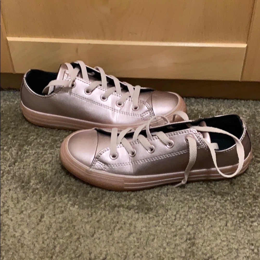 Rose gold converse